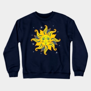 Vintage Hippie Sun Crewneck Sweatshirt